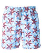 Mc2 Saint Barth Kids 'gustavia Velvet' Swim Shorts