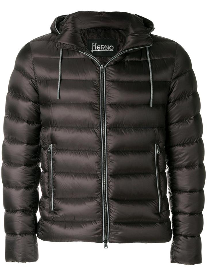 Herno Nylon Padded Jacket - Brown