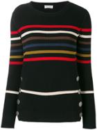 Sonia Rykiel Striped Ribbed Sweater - Black