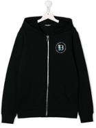 Balmain Kids Zip-up Hoodie - Black