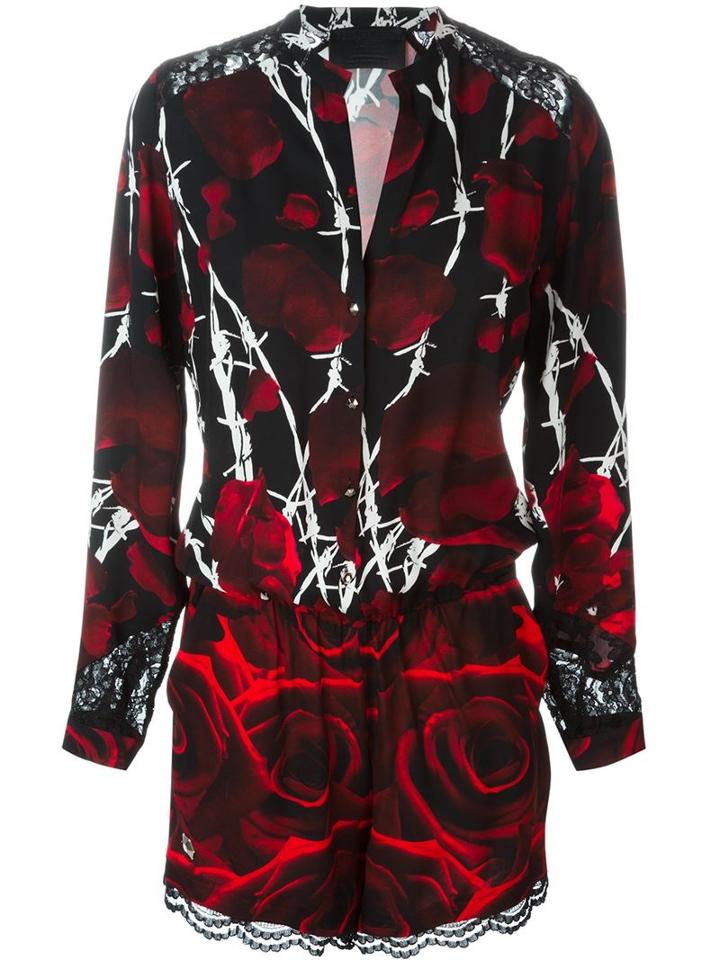 Philipp Plein Damian Playsuit, Women's, Size: S, Black, Polyester/viscose