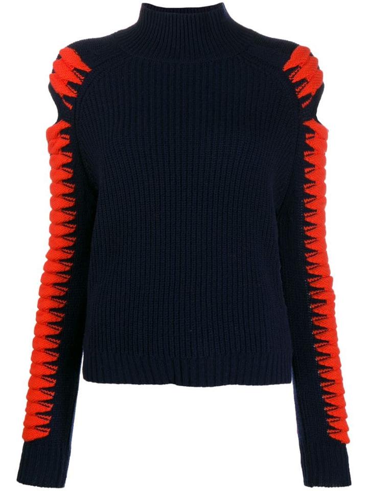 Zoe Jordan Cold Shoulder Jumper - Blue