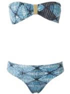 Lygia & Nanny Bandeau Bikini Set, Women's, Size: 38, Blue, Polyamide/spandex/elastane
