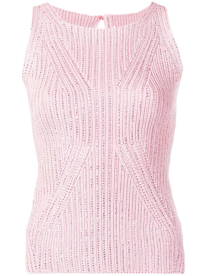 Ermanno Scervino Knitted Vest Top - Pink