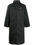 A-cold-wall* Logo Hooded Raincoat - Black