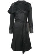 Thomas Wylde Belted Trench Coat - Black