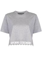 Opening Ceremony Logo Cropped T-shirt - Grey