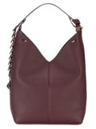 Anya Hindmarch - Burgundy Large Bucket Shoulder Bag With Circle Strap - Women - Leather - One Size, Red, Leather
