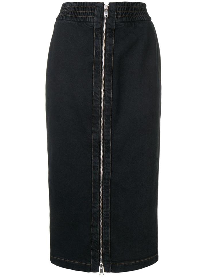 No21 Denim Pencil Skirt - Black