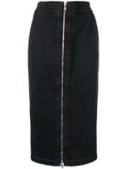 No21 Denim Pencil Skirt - Black