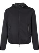 Emporio Armani Zipped Hooded Jacket, Men's, Size: Medium, Black, Polyester/modal