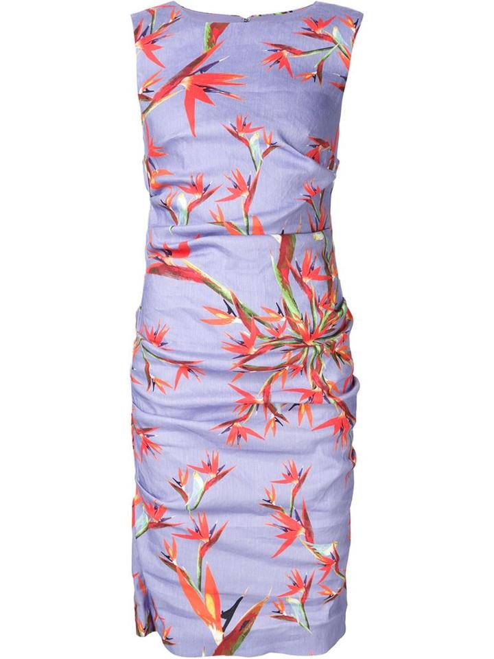 Nicole Miller Floral Print Pencil Dress