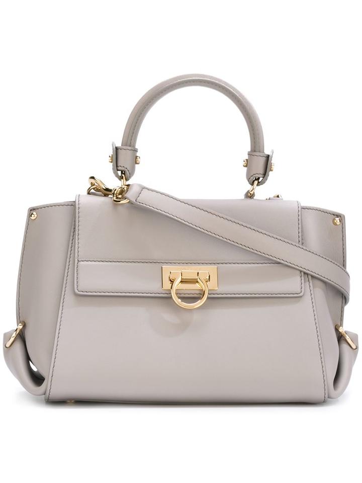 Salvatore Ferragamo 'sofia' Tote, Women's, Grey
