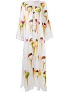 Dolce & Gabbana - Ice Cream Print Dress - Women - Silk - 40, White, Silk
