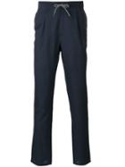 Brunello Cucinelli Tie-waist Trousers, Men's, Size: 52, Blue, Cotton/wool