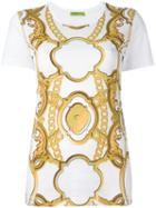 Versace Jeans Printed T-shirt, Women's, Size: Large, White, Cotton