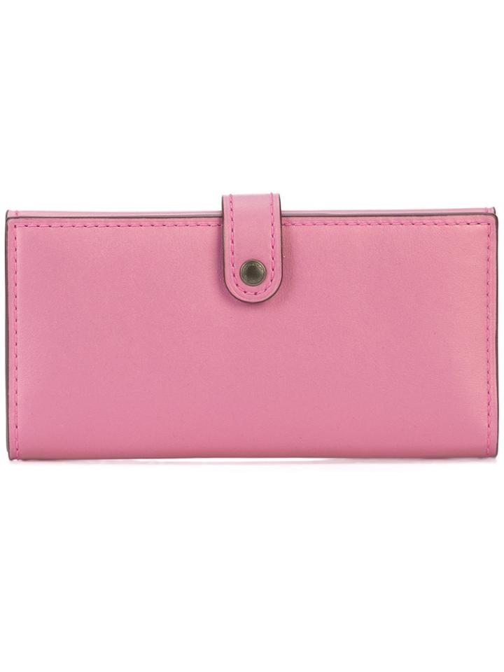 Coach Slim Trifold Wallet - Pink & Purple