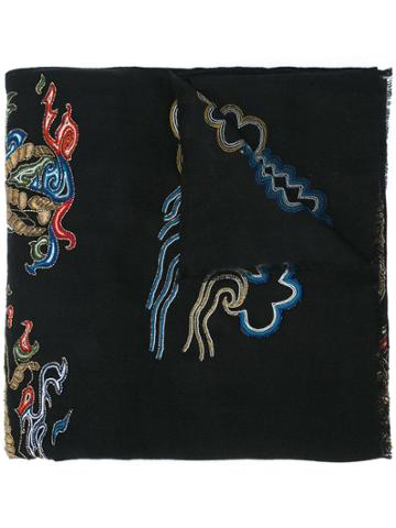 Janavi Dragon Hunt Scarf - Black