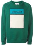 Andrea Pompilio Dreamer Patch Sweatshirt, Men's, Size: 50, Green, Cotton