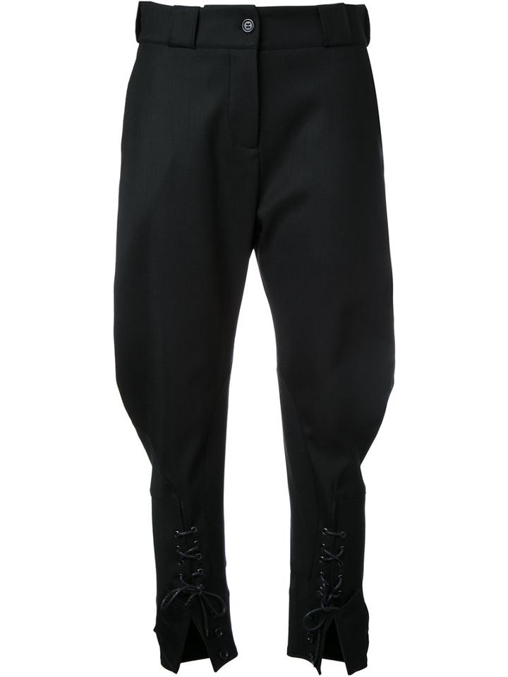 Monse Lace-up Trousers, Women's, Size: 4, Black, Nylon/spandex/elastane/virgin Wool