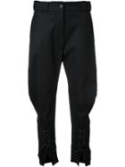 Monse Lace-up Trousers, Women's, Size: 4, Black, Nylon/spandex/elastane/virgin Wool