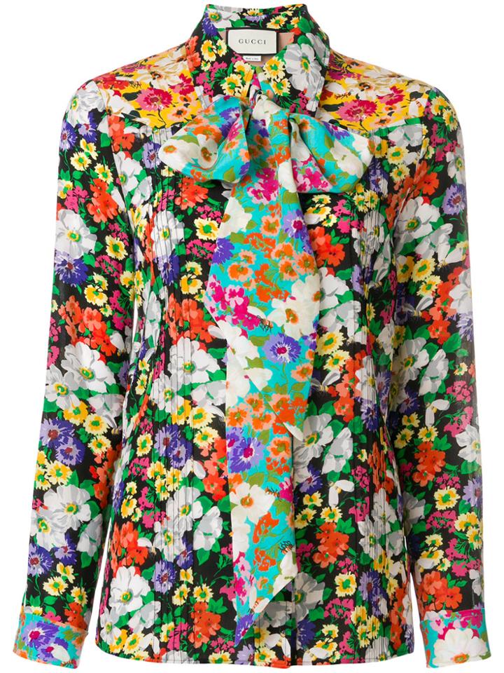 Gucci Wildflowers Floral Print Shirt - Black