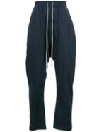 Rick Owens Drkshdw Drawstring Long Pants - Blue