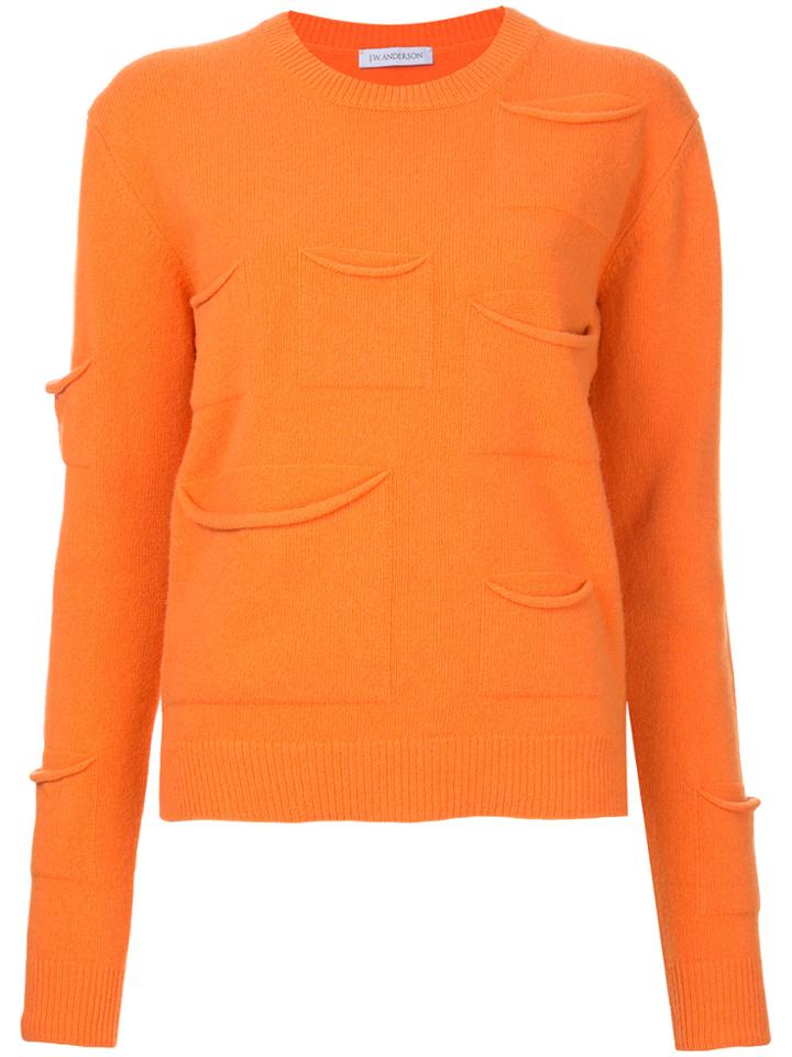 Jw Anderson Knit Multi Pocket Top - Yellow & Orange