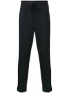 Public School Drawstring Track Pants, Men's, Size: Large, Black, Nylon/polyester/spandex/elastane/rayon