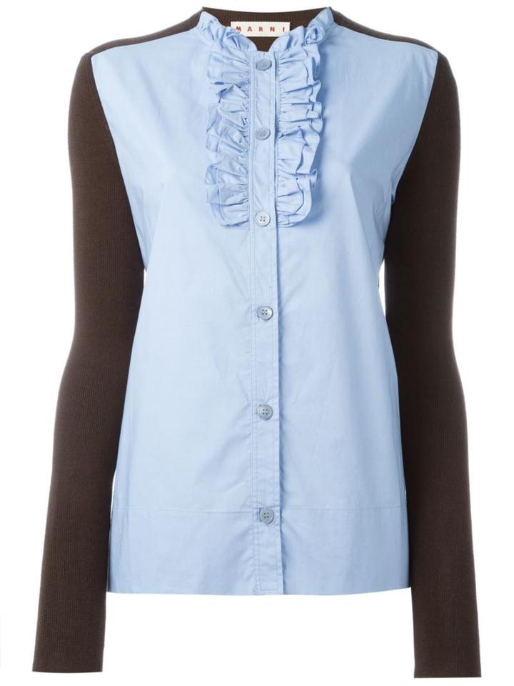 Marni Knitted Poplin Shirt