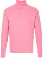 Caban Roll Neck Jumper - Pink