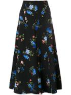 Sport Max Code Diretta Floral Print Skirt - Black