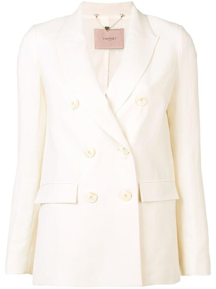 Twin-set Classic Double-breasted Blazer - Neutrals