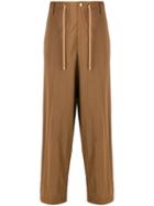 Fumito Ganryu Oversized Warm-up Trousers - Brown