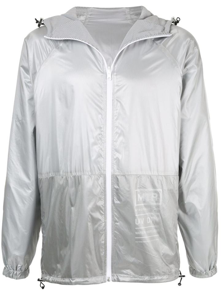 Minotaur Translucent Hooded Jacket - Grey