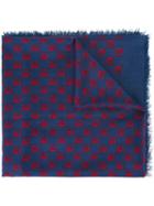 Gucci Skull Print Scarf, Women's, Blue, Modal/silk