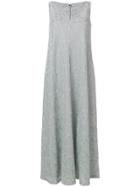 M Missoni Long V-neck Dress - Blue