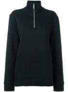 Paolo Pecora Henley Sweatshirt, Women's, Size: Large, Black, Cotton
