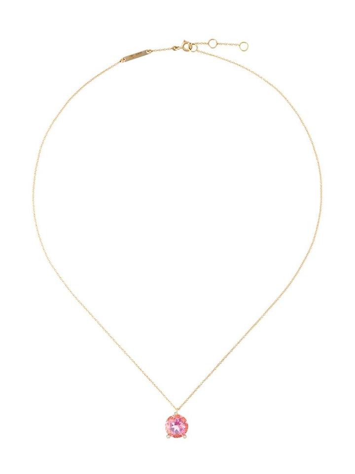 Delfina Delettrez 'magic Triangle' Topaz And Diamond Necklace