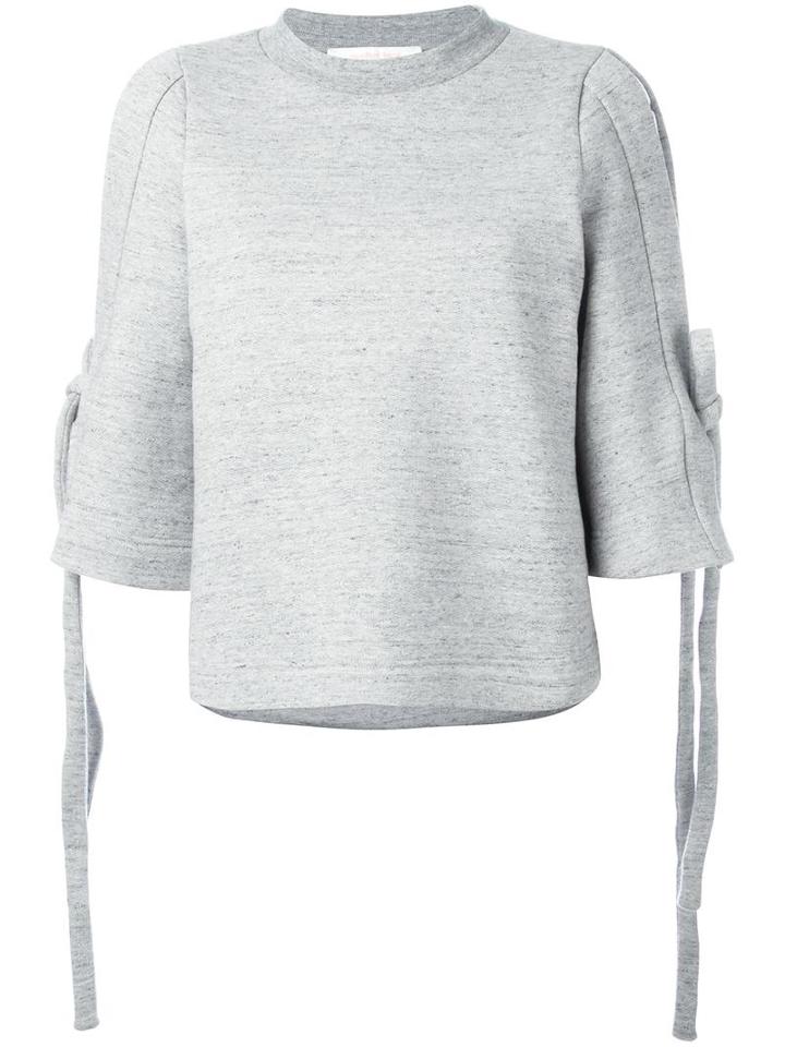 See By Chloé Slit Sleeves Sweatshirt, Women's, Size: Xs, Grey, Cotton