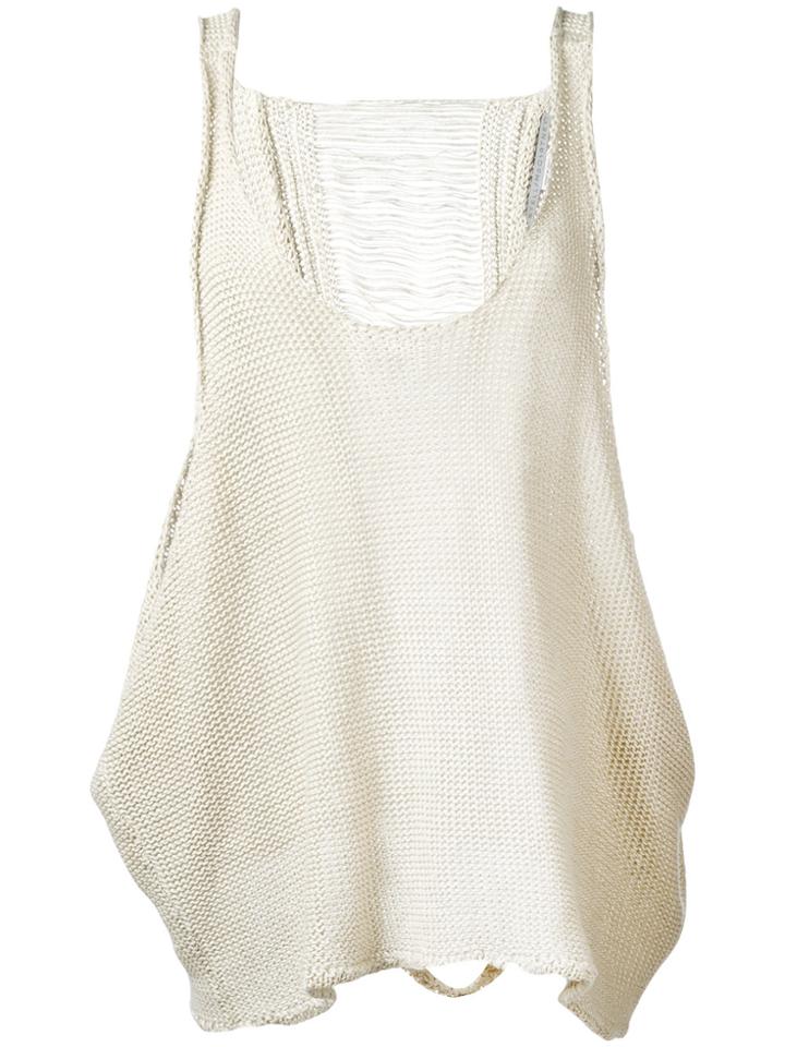 Stella Mccartney Distressed Back Vest - Nude & Neutrals