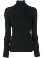 Odeeh Ribbed Roll Neck Top - Black