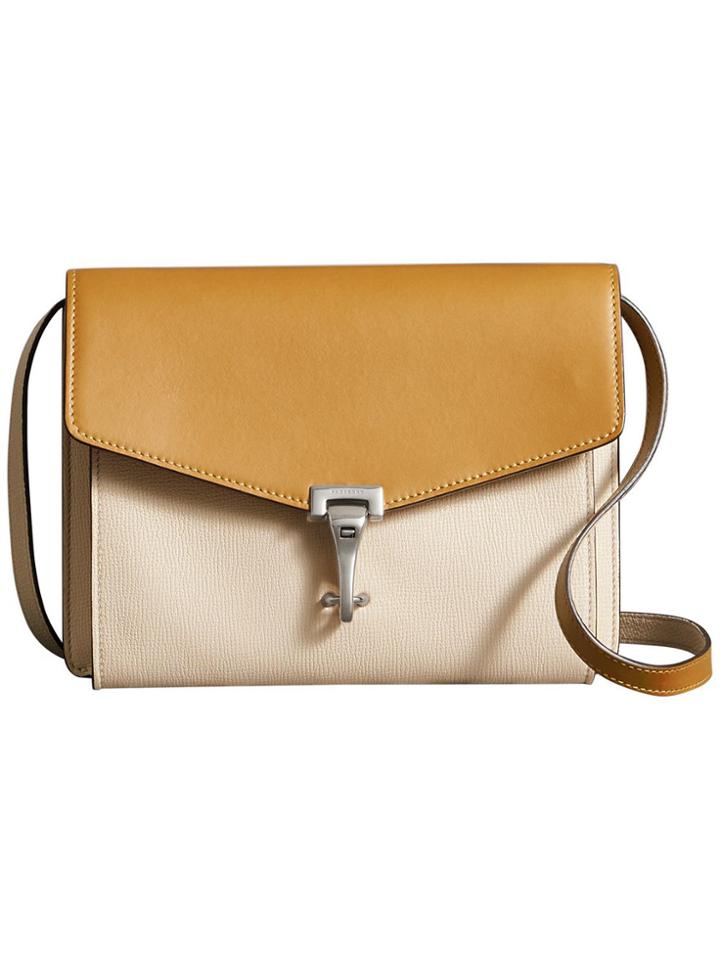 Burberry Two-tone Leather Crossbody Bag - Yellow & Orange