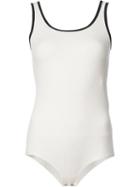 Osklen - Ribbed Bodysuit - Women - Cotton/spandex/elastane - P, White, Cotton/spandex/elastane