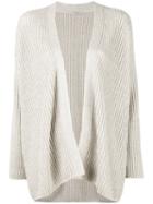Dusan Relaxed Fit Open Cardigan, Women's, Nude/neutrals, Silk/linen/flax/cashmere