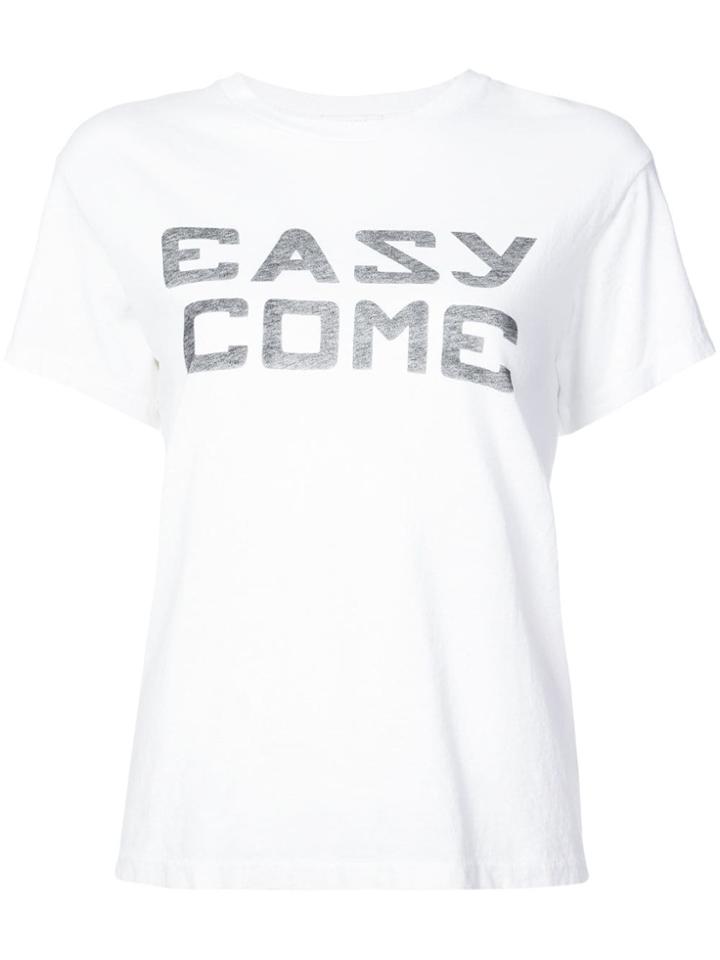 Re/done Easy Graphic Girlfriend Tee - White