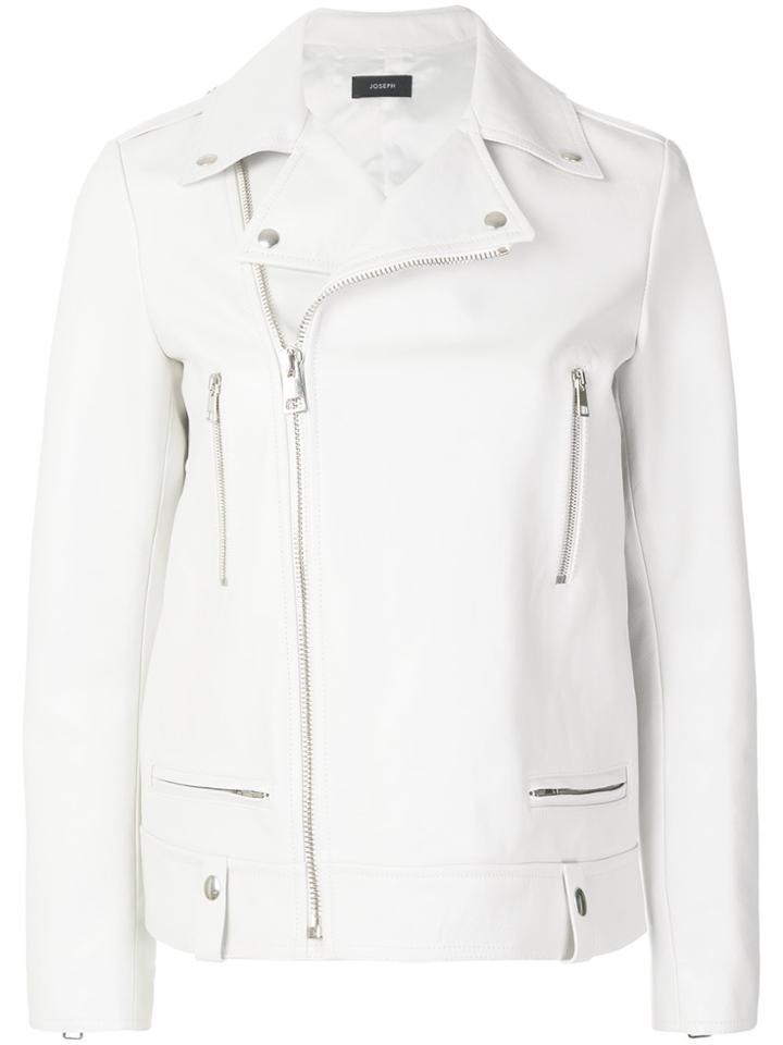 Joseph Oversized Biker Jacket - White