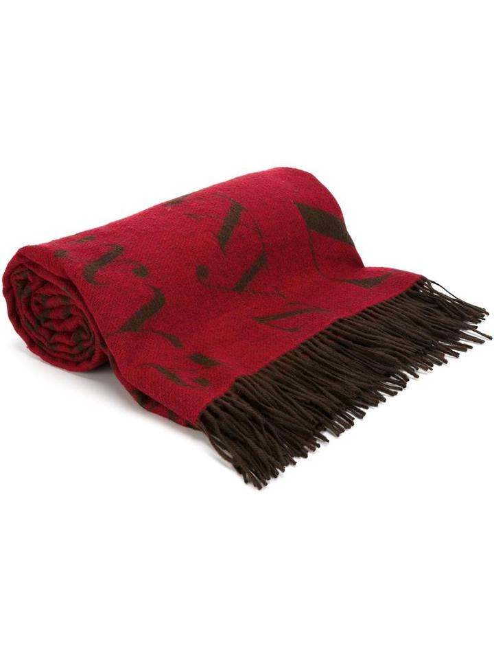 Assouline - 'didot' Scarf - Unisex - Cashmere/lambs Wool - One Size, Brown, Cashmere/lambs Wool