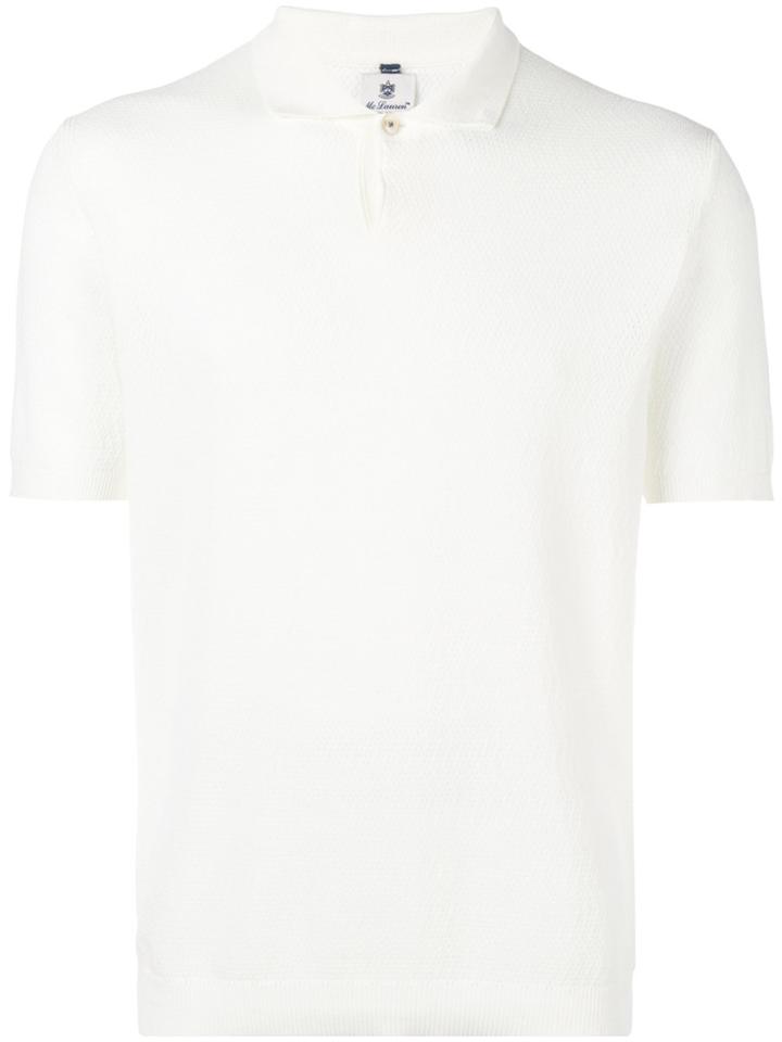 Mc Lauren Fine Knit Polo Shirt - White