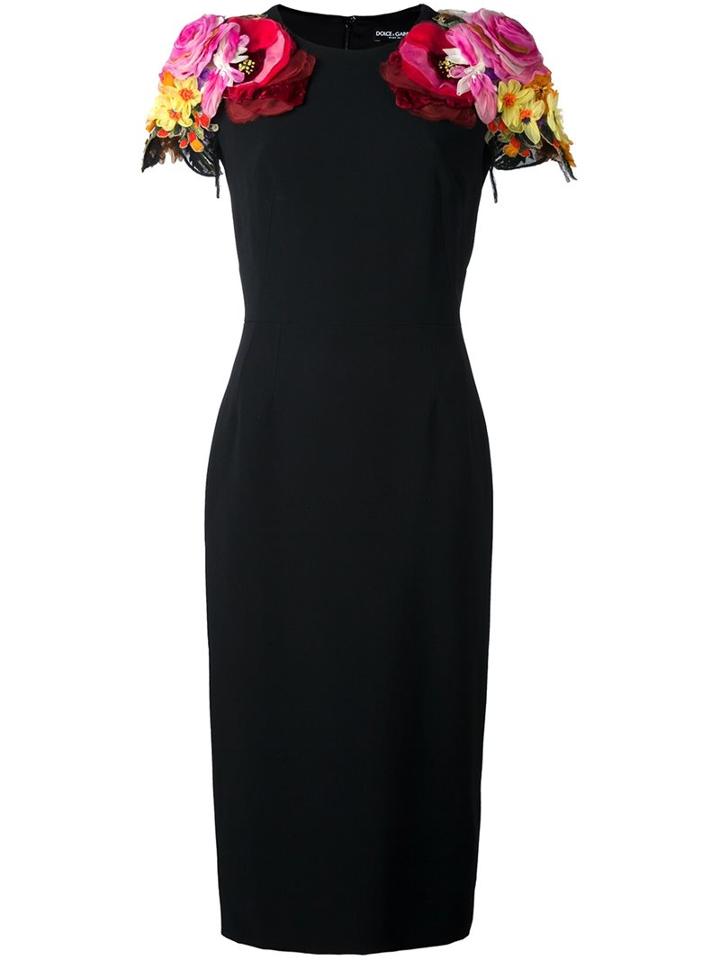 Dolce & Gabbana Floral Shoulders Dress